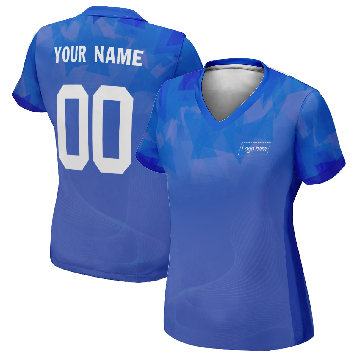 이름이 있는 여성용 정통 브라질 월드컵 맞춤형 축구 유니폼