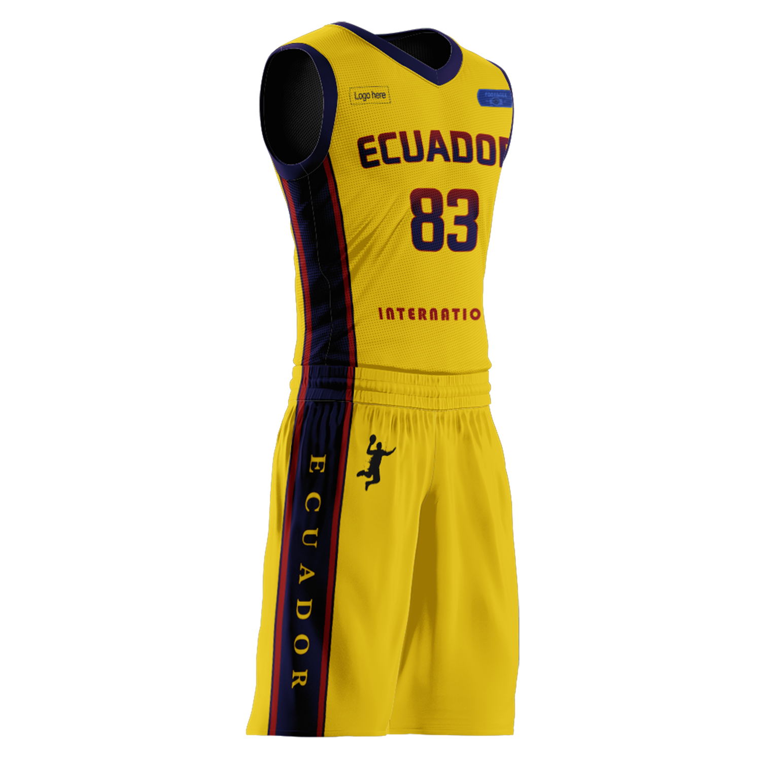 맞춤형 에콰도르 팀 농구복
